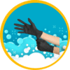 GUANTES QUIRURJICON NEGROS
