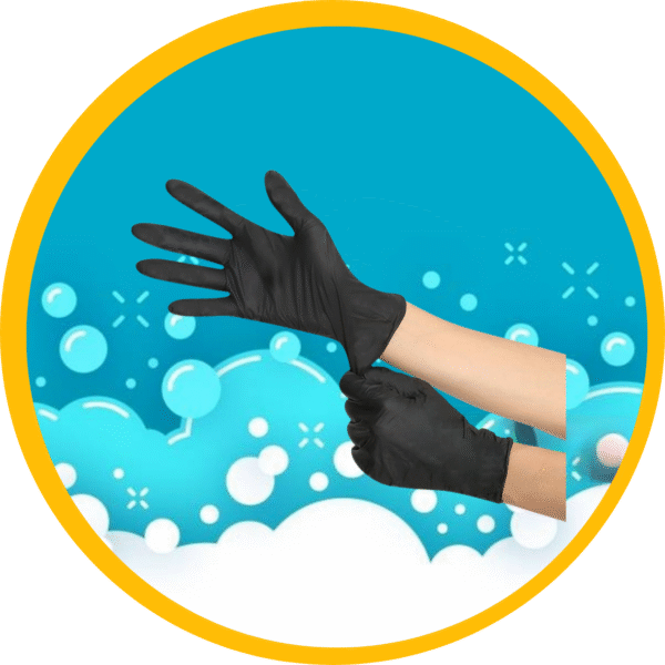 GUANTES QUIRURJICON NEGROS